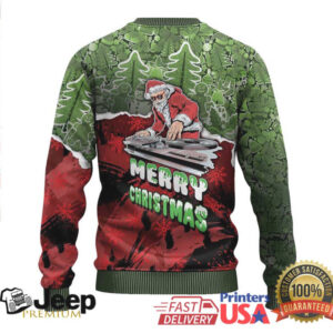 Hip Hop Christmas Ugly Christmas Sweater DJ Santa Ho Ho Flow Hip Hop Christmas Ugly Christmas Sweater DJ Santa Ho Ho Flow