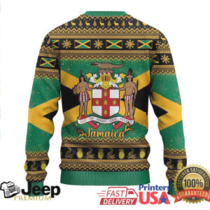 Jamaica Christmas Ugly Christmas Sweater Coat Of Arms Merri Crissmuss Jamaica Christmas Ugly Christmas Sweater Coat Of Arms Merri Crissmuss