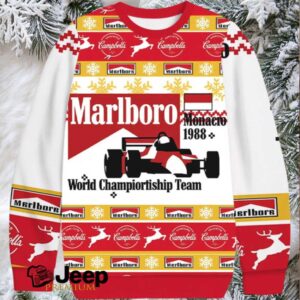 Marlboro Monaco Christmas Ugly Sweatshirt Marlboro Monaco Christmas Ugly Sweatshirt