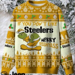 NFL Pittsburgh Steelers If You Don’t Like Steelers Merry Kissmyass Ugly Sweater.jfif NFL Pittsburgh Steelers If You Don’t Like Steelers Merry Kissmyass Ugly Sweater.jfif