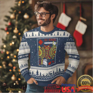 No Kings in America Ugly Christmas Sweater Resist Protest Playing Card No Kings in America Ugly Christmas Sweater Resist Protest Playing Card