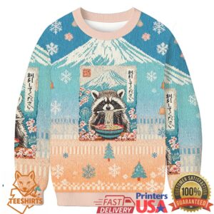 Please Give Raccoon A Discount Christmas Ugly Sweatshirt