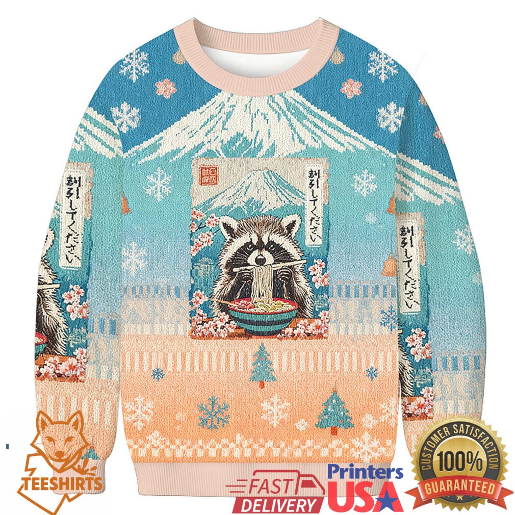 Please Give Raccoon A Discount Christmas Ugly Sweatshirt Please Give Raccoon A Discount Christmas Ugly Sweatshirt