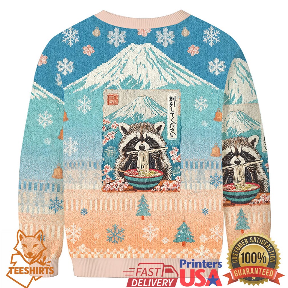 Please Give Raccoon A Discount Christmas Ugly Sweatshirt Please Give Raccoon A Discount Christmas Ugly Sweatshirt