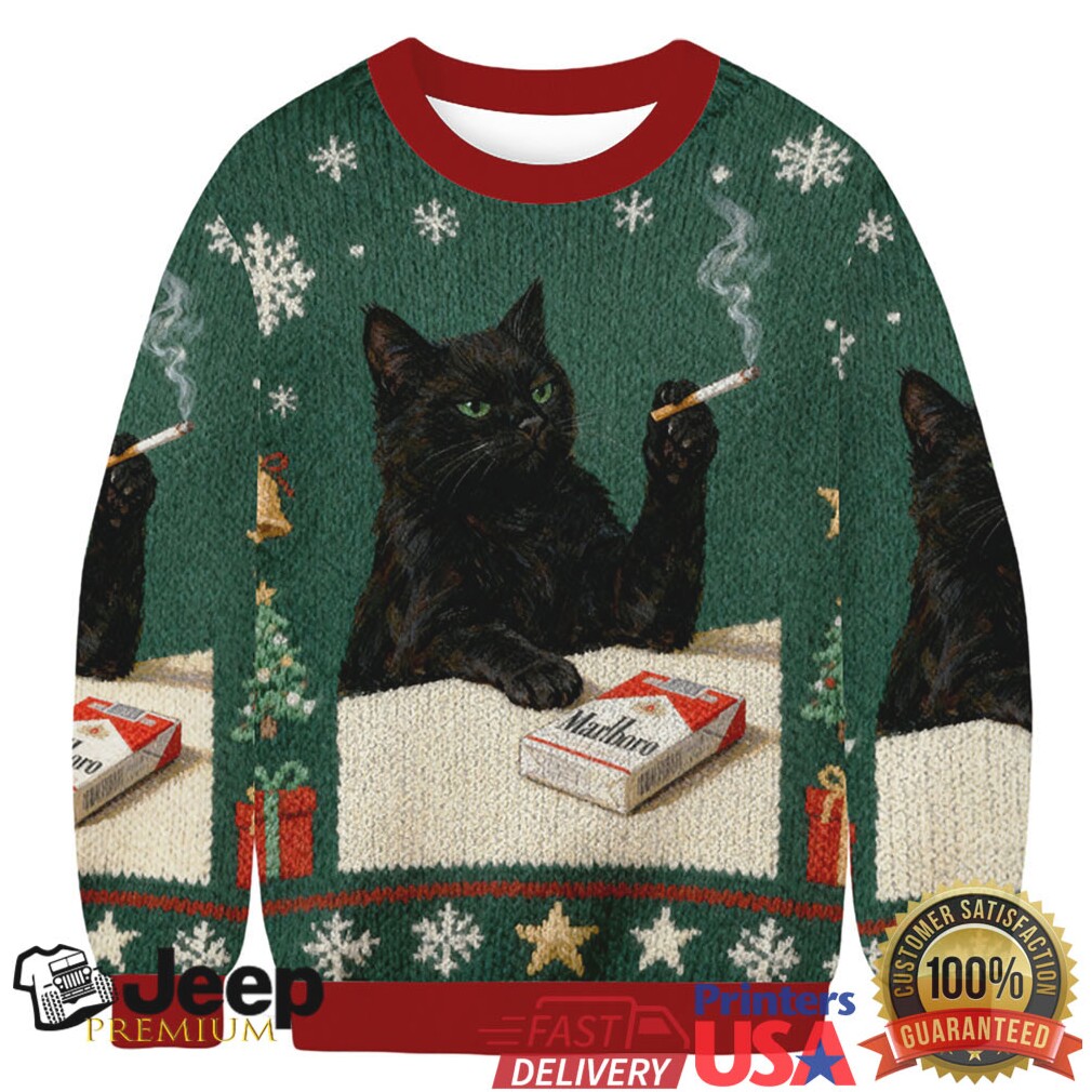 Bomboclat Cat Meme Ugly Christmas Sweater