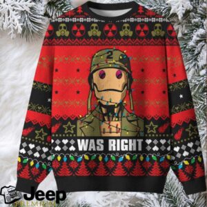 Was Right Ugly Christmas Fuzzy Fleece Sweatshirt Was Right Ugly Christmas Fuzzy Fleece Sweatshirt