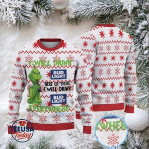 White Ugly Christmas Sweater with Red Snowflake Pattern Featuring Nurse Holiday.jfif White Ugly Christmas Sweater with Red Snowflake Pattern Featuring Nurse Holiday.jfif