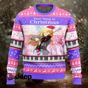 Your Song in Christmas Your Lie in April Ugly Christmas Sweater Your Song in Christmas Your Lie in April Ugly Christmas Sweater