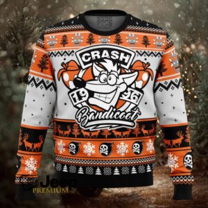 1996 Bandicoot Crash Bandicoot Ugly Christmas Sweater 1996 Bandicoot Crash Bandicoot Ugly Christmas Sweater