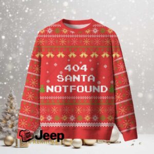 404 Santa Not Found Ugly Christmas Fuzzy Fleece Sweatshirt 404 Santa Not Found Ugly Christmas Fuzzy Fleece Sweatshirt