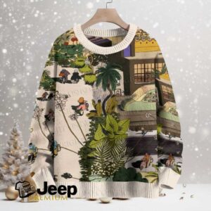 A Green City Crew Neck Sweater