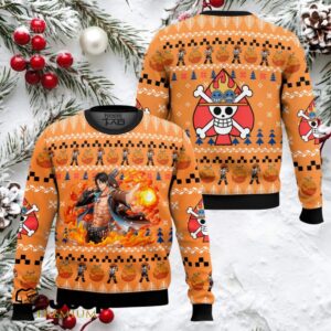 Ace One Piece Ugly Christmas Sweater Ace One Piece Ugly Christmas Sweater