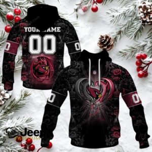 Arizona Cardinals NFL Rose Dragon Custom Name