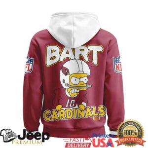 Arizona Cardinals Official NFL Bart Simpson Hoodie Arizona Cardinals Official NFL Bart Simpson Hoodie