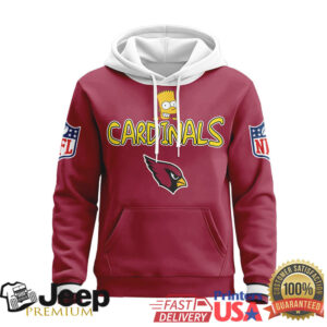 Arizona Cardinals Official NFL Bart Simpson Hoodie