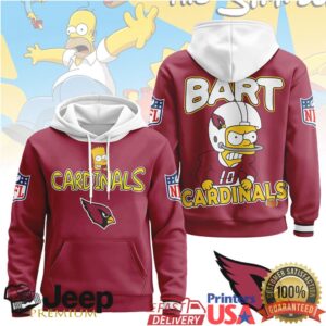 Arizona Cardinals Official NFL Bart Simpson Hoodie