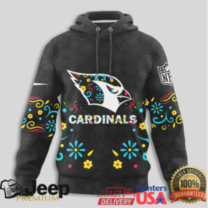 Arizona Cardinals Official NFL Dia de los Muertos Limited Editions Hoodie