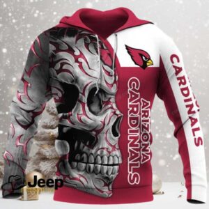 Arizona Cardinals Skull Fury NFL Hoodie Arizona Cardinals Skull Fury NFL Hoodie