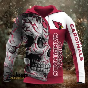 Arizona Cardinals Skull Fury NFL Hoodie