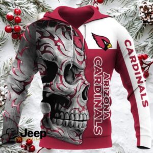 Arizona Cardinals Skull Fury NFL Hoodie