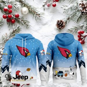 Arizona Cardinals x Peanuts Snoopy & Woodstock Winter Theme Hoodie Arizona Cardinals x Peanuts Snoopy & Woodstock Winter Theme Hoodie