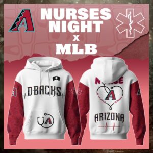 Arizona Diamondbacks x Nurses Game Night Special Edition Hoodie 2026 Arizona Diamondbacks x Nurses Game Night Special Edition Hoodie 2026