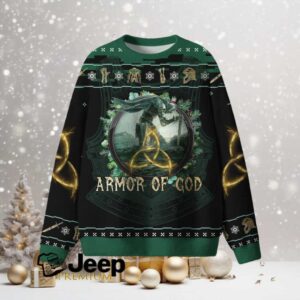 Armor Of God Furry Christian Lightweight Sweater Armor Of God Furry Christian Lightweight Sweater
