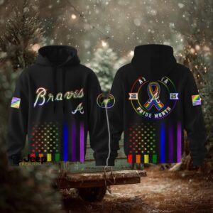 Atlanta Braves x Happy Pride Month Edition Hoodie 3D