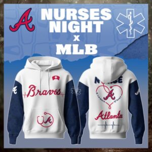 Atlanta Braves x Nurses Game Night Special Edition Hoodie 2026 Atlanta Braves x Nurses Game Night Special Edition Hoodie 2026