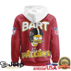 Atlanta Falcons Official NFL Bart Simpson Hoodie