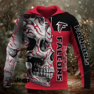 Atlanta Falcons Skull Fury NFL Hoodie Atlanta Falcons Skull Fury NFL Hoodie