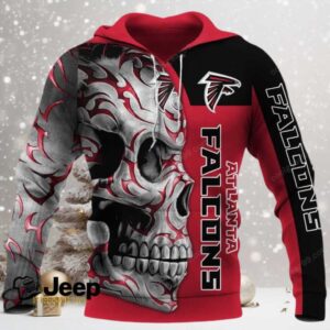 Atlanta Falcons Skull Fury NFL Hoodie