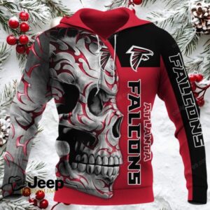 Atlanta Falcons Skull Fury NFL Hoodie