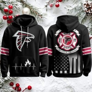 Atlanta Falcons x Firefighter Appreciation Night Game Hoodie 3D Atlanta Falcons x Firefighter Appreciation Night Game Hoodie 3D