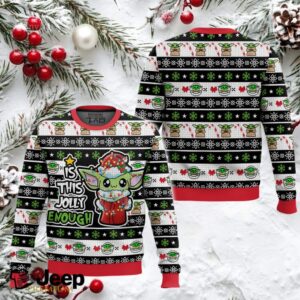 Baby Yoda Is This Jolly Enoguh Star Wars Ugly Christmas Sweater Baby Yoda Is This Jolly Enoguh Star Wars Ugly Christmas Sweater