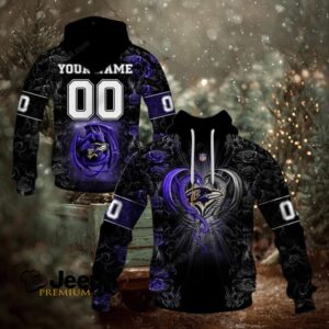 Baltimore Ravens NFL Rose Dragon Custom Name Baltimore Ravens NFL Rose Dragon Custom Name
