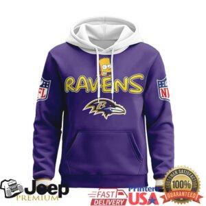 Baltimore Ravens Official NFL Bart Simpson Hoodie Baltimore Ravens Official NFL Bart Simpson Hoodie