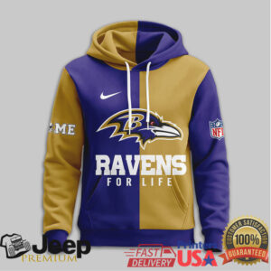 Baltimore Ravens Official NFL For Life Hoodie Baltimore Ravens Official NFL For Life Hoodie
