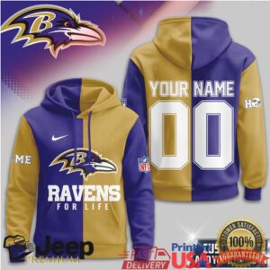 Baltimore Ravens Official NFL For Life Hoodie