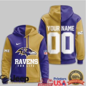 Baltimore Ravens Official NFL For Life Hoodie