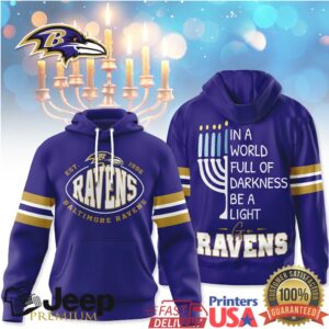 Baltimore Ravens Official NFL Hanukkah Day Hoodie