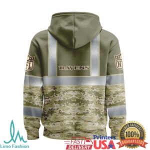 Baltimore Ravens Official NFL Hi Vis Salute to Service Hoodie Baltimore Ravens Official NFL Hi Vis Salute to Service Hoodie