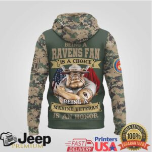 Baltimore Ravens Official NFL Marine Veteran Hoodie