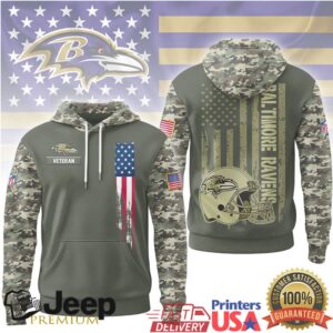Baltimore Ravens Official NFL Veteran Camo Hoodie Limited Edition