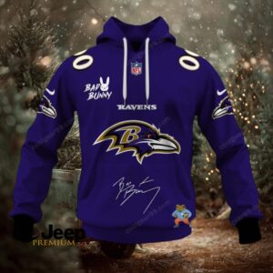 Baltimore Ravens x Bad Bunny Super Bowl 2026 NFL Hoodie