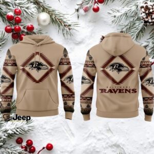 Baltimore Ravens x Native American Heritage Hoodie Football Baltimore Ravens x Native American Heritage Hoodie Football