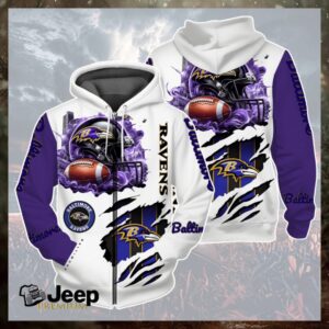Baltimore Ravens x New 3D Graphic Hoodie 2026 Baltimore Ravens x New 3D Graphic Hoodie 2026