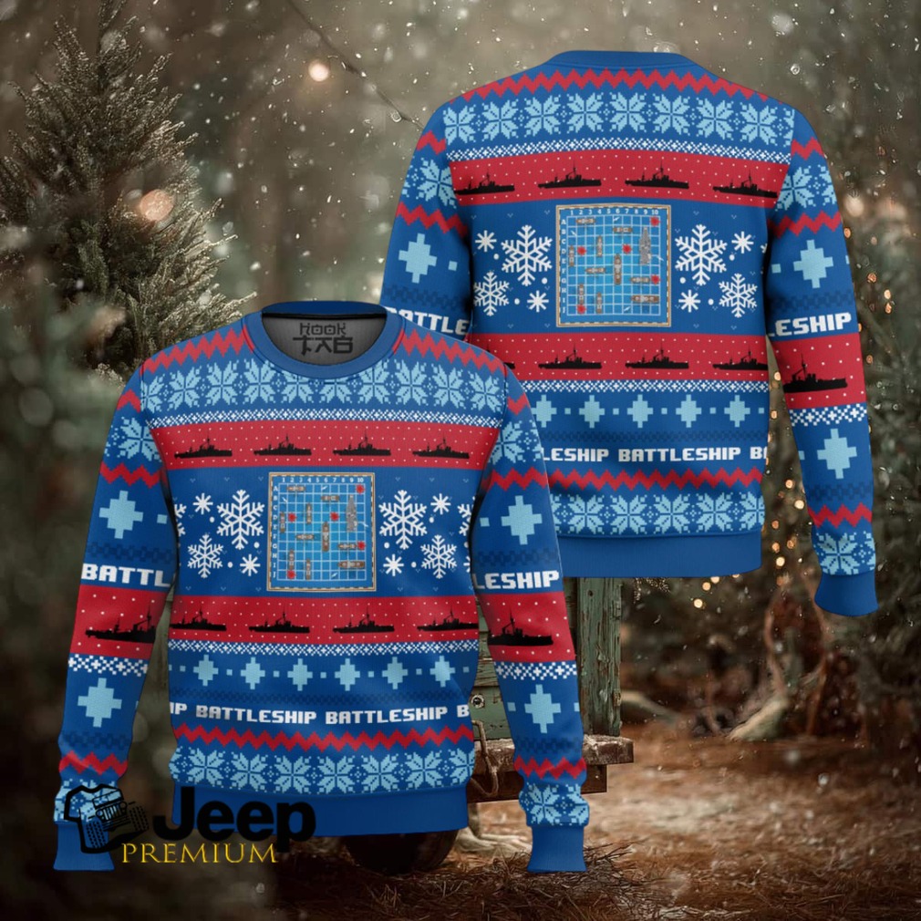 Battleship Board Games Ugly Christmas Sweater Battleship Board Games Ugly Christmas Sweater