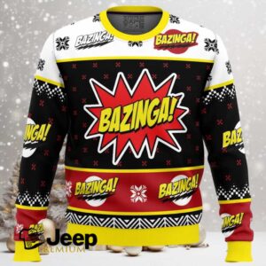 Bazinga The Big Bang Theory Ugly Christmas Sweater