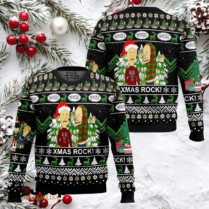 Beavis And Butt head Xmas Rock! Ugly Christmas Sweater